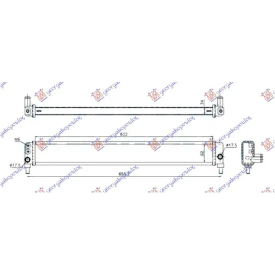 RADIATOR SUPLIMENTAR 1.8 (600x62x24) RADIATOR SUPLIMENTAR 1.8 (600x62x24)