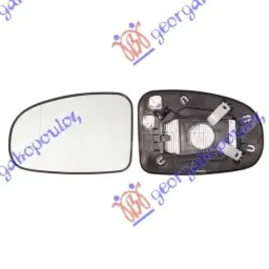 DOOR MIRROR GLASS HEATED