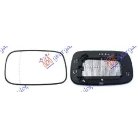 DOOR MIRROR GLASS HEATED (ASPHERICAL GLASS)