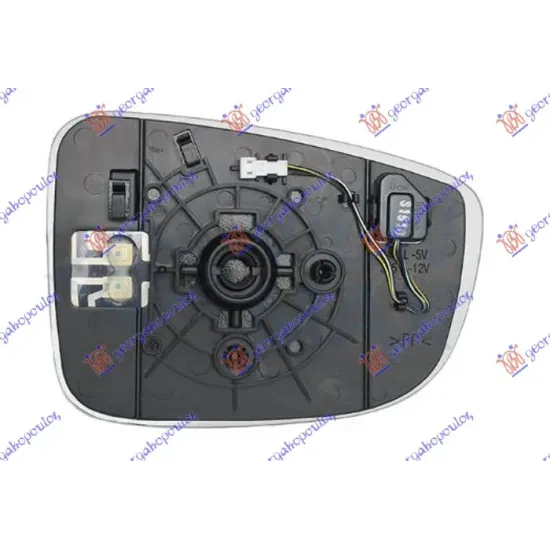 DOOR MIRROR GLASS HEATED (WITH BLIS) (ASPHERICAL GLASS)