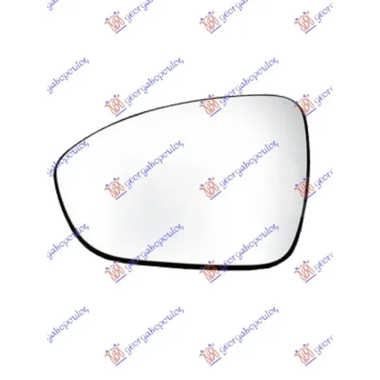 DOOR MIRROR GLASS HEATED (CONVEX GLASS)