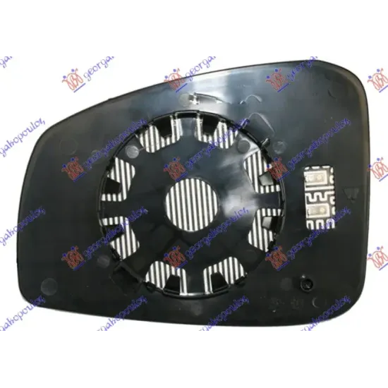 DOOR MIRROR GLASS BLUE HEATED (ASPHERICAL GLASS)