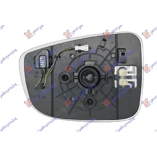 DOOR MIRROR GLASS HEATED (WITH BLIS) (CONVEX GLASS)