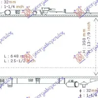 RADIATOR 1,6-1,8CC 16V +/-A/C(64,8x35)