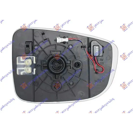 DOOR MIRROR GLASS HEATED (WITH BLIS) (ASPHERICAL GLASS)