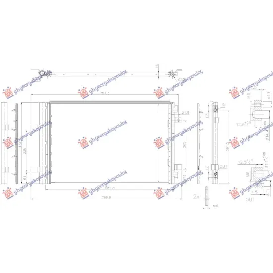 CONDENSER 1.6 PETROL (662x419x16)