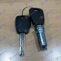 DOOR CYLINDER (3PCS) (1 CYLINDER - 2 KEYS) (NEW KEY TYPE - BLACK)