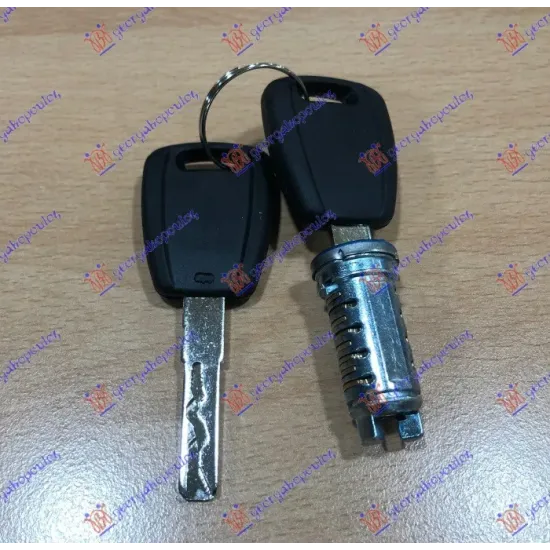 DOOR CYLINDER (3PCS) (1 CYLINDER - 2 KEYS) (NEW KEY TYPE - BLACK)