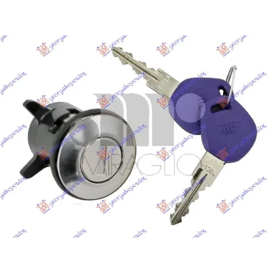 DOOR CYLINDER LOCK (SET 2PCS) (WITH 4 KEYS)