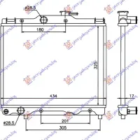 RADIATOR 1.0-1.3 (32,5x43,5)