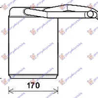 HEATER RADIATOR (190x162x26)