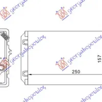 HEATER RADIATOR (246x157) (WITHOUT WATER SWITCH)