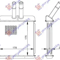 HEATER RADIATOR (175x178)