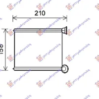 HEATER RADIATOR (132x185)