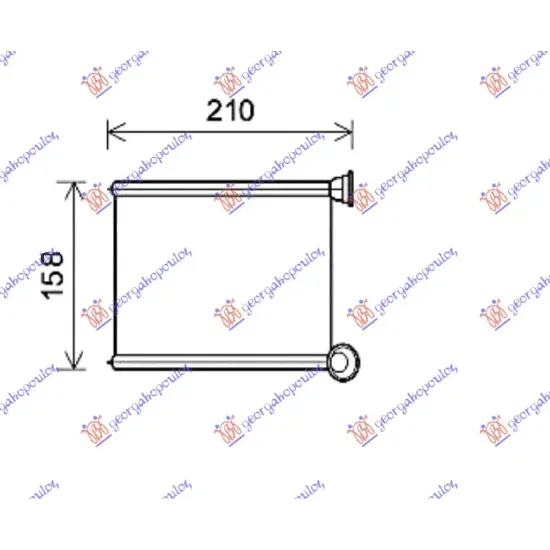 HEATER RADIATOR (132x185)