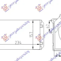 HEATER RADIATOR (234x157) (BEHR TYPE)