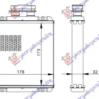 HEATER RADIATOR (176x180)