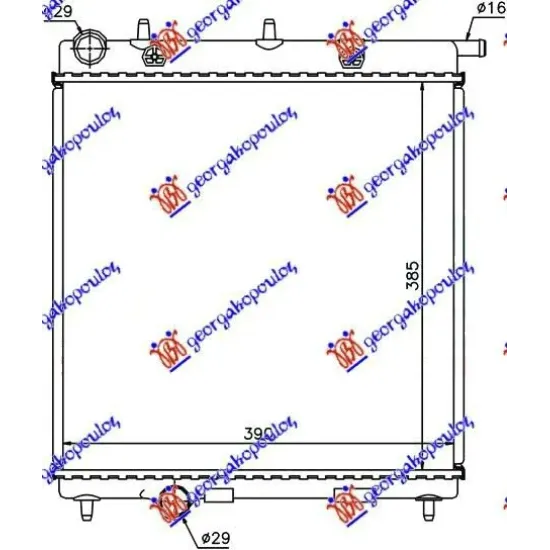 RADIATOR PETROL-DIESEL (380x390)