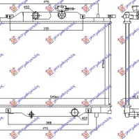 RADIATOR 1.5i PETROL (375x540x16) (KOYO)