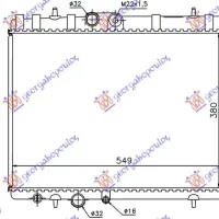 RADIATOR 1.8-2.0 PETROL-2.0 DIESEL HDi (380x560x27)