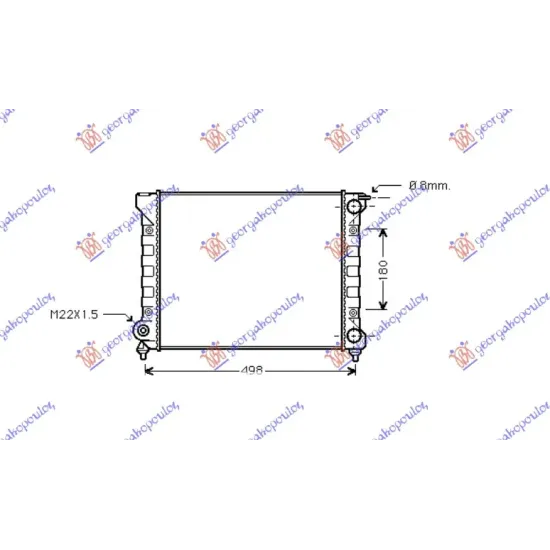 RADIATOR 1.6 PETROL (430x320) RADIATOR 1.6 PETROL (430x320)