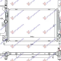 RADIATOR 1.5 TDCi AUTOMATIC DIESEL (546x351x26)