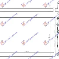 ADDITIONAL RADIATOR PETROL-DIESEL (620x410x26) (KOYO)