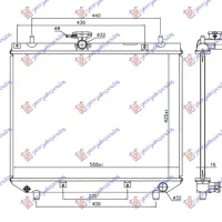 RADIATOR 1.3 PETROL MANUAL 2020- (425x568x16)