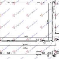 RADIATOR 2.0 Dci 2010- (590x428x26)