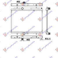 RADIATOR PETROL-DIESEL (380x538) WITH TUBES