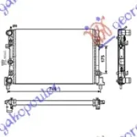 RADIATOR 1.0-1.4 PETROL - 1.4 DIESEL (650x340) (MECHANICAL)