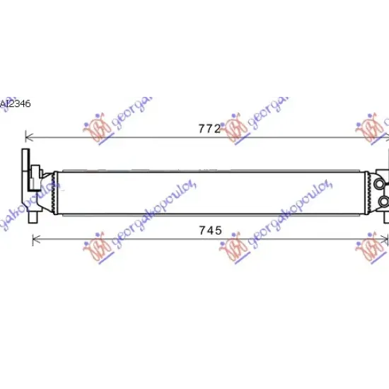 ADDITIONAL RADIATOR 1.2-1.4 PETROL (646x860x56)