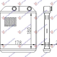 HEATER RADIATOR (180x175x26)