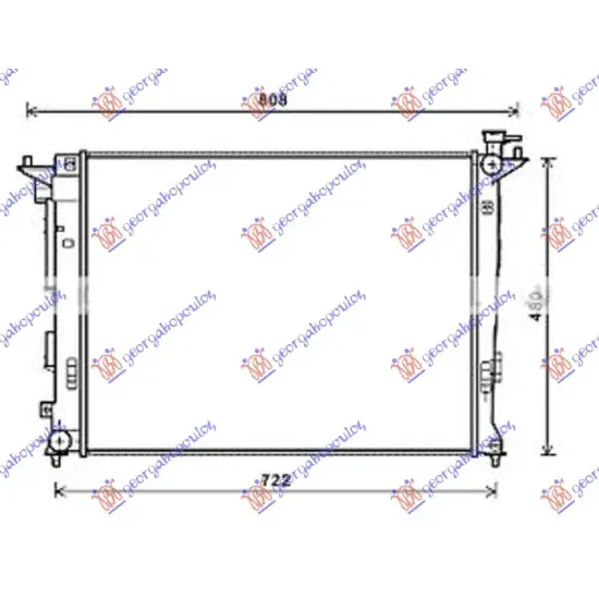 RADIATOR 1.6-2.0 PETROL MANUAL (630x470x16) (CZECH)