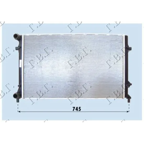 RADIATOR 1.4 TSi PETROL - 1.9 TDi DIESEL (650x450x32) (BRAZED) RADIATOR 1.4 TSi PETROL - 1.9 TDi DIESEL (650x450x32) (BRAZED)