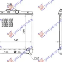 RADIATOR 1.6 PETROL VTEC 150 PS (350x350x27) (KOYO)