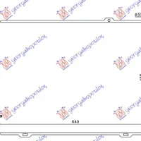 RADIATOR 2.0-2.7 PETROL AUTOMATIC +/- A/C (640x462)