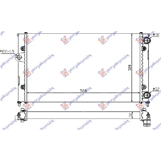 RADIATOR 1.8 PETROL (525x320)