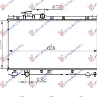 RADIATOR 1.8 PETROL (350x638x26)