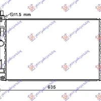 RADIATOR 1.5 TDCi/ECOnetic MANUAL DIESEL (543x362x26) (KOYO)