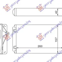 HEATER RADIATOR (260x157)