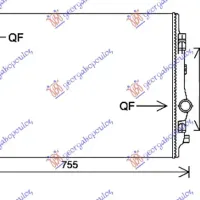 RADIATOR 2.0 TDi (135 KW) DIESEL (650x450x32)