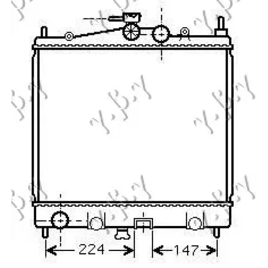 RADIATOR1.2-1.4-1.6 +/- A/C (38x44x1.6) 2005- RADIATOR1.2-1.4-1.6 +/- A/C (38x44x1.6) 2005-