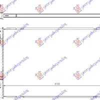 RADIATOR 1.0 TSi-1.2-1.4 TFSi PETROL - 1.6-2.0 TDi DIESEL (650x400) (BRAZED)