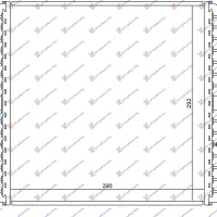 ADDITIONAL RADIATOR 3.0 TFSI AUTOMATIC (290x292x25)