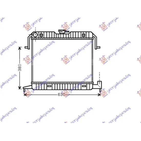 RADIATOR 1.8-2.0 PETROL - A/C (400x500) RADIATOR 1.8-2.0 PETROL - A/C (400x500)