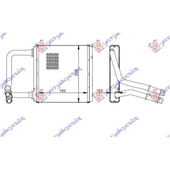 HEATER RADIATOR (180x214)