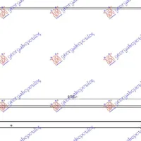 RADIATOR 2.4-2.5 PETROL - 2.0 D DIESEL (635x375x22) ALL ALUMINIUM