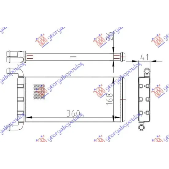 HEATER RADIATOR (360x170)