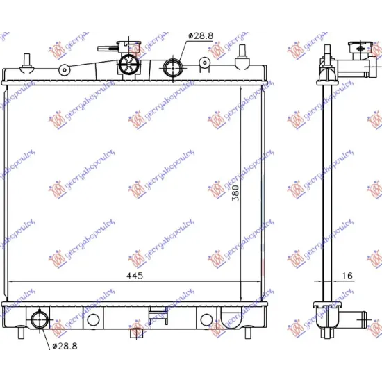 RADIATOR 1.0-1.2-1.4-1.6 PETROL JAPAN